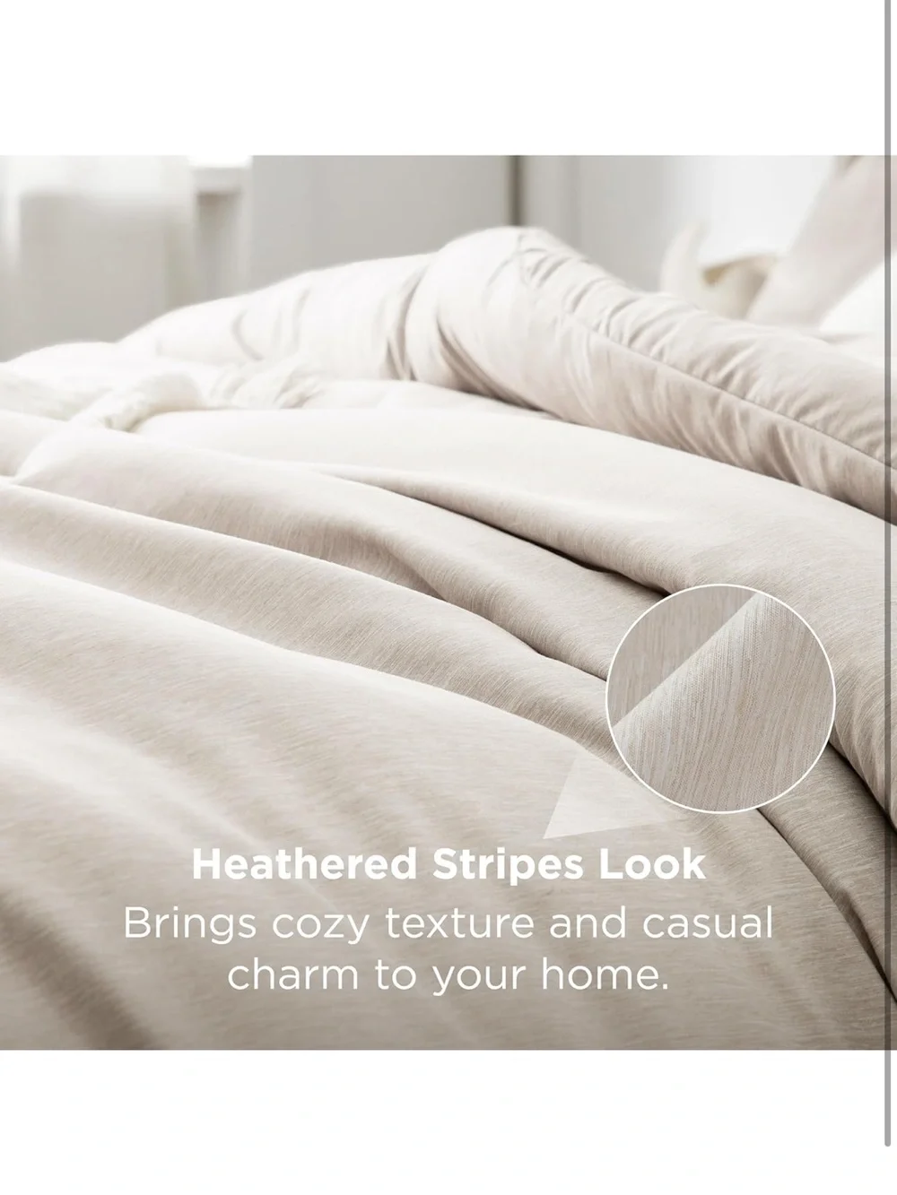 Beige King Size Comforter - Soft Bed Bedding